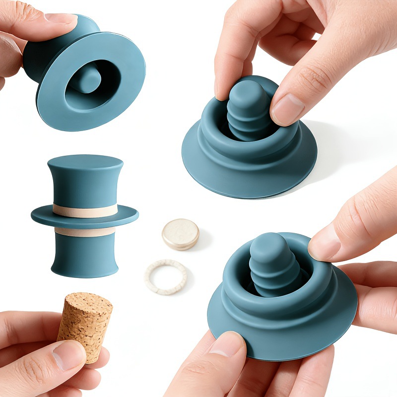 Wine Beer Hat - Bouchon de bouteille en silicone pour