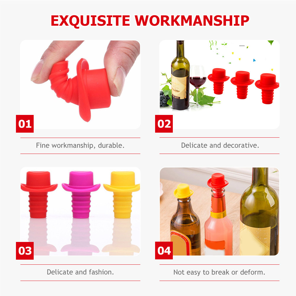Lot de 4 bouchons de bouteille - Wine Beer Hat avis et prix