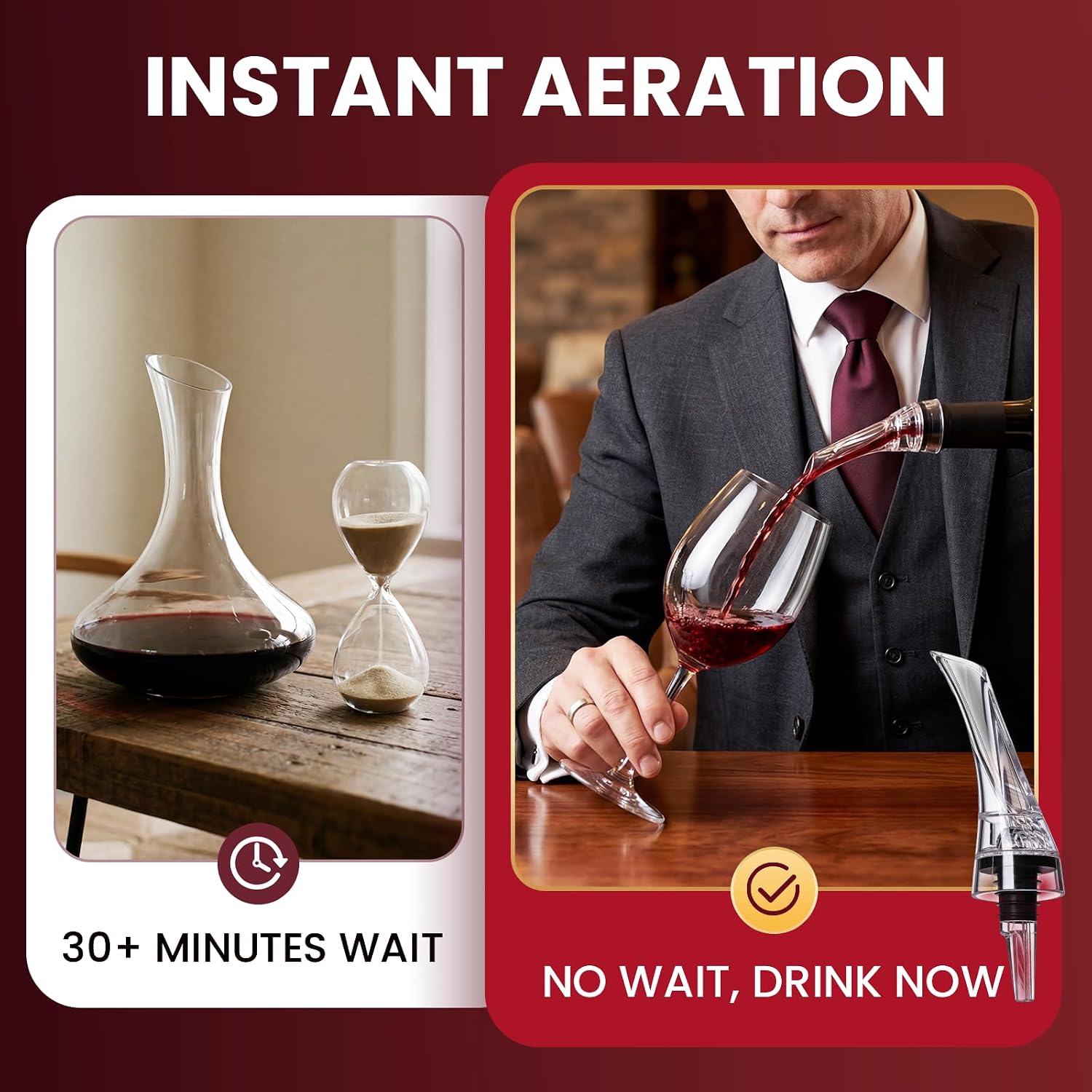 1 pièce : décanteur à vin magi - Wine Aerator Pour avis et prix